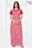 Pranjul 2039 Pink Floral Nighty for Women | Full Length