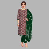 Ganpati Batik Pant Vol-9 Kurti Pant With Dupatta - 910