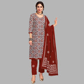 Ganpati Batik Pant Vol-9 Kurti Pant With Dupatta - 915