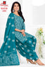 Ganpati Batik Print Cotton Readymade Salwar Suit and Patiala Pant with Dupatta - GB1505