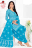 Ganpati Batik Print Cotton Readymade Salwar Suit and Patiala Pant with Dupatta - GB1515