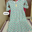 Green Geometric Flared Kurti | Stylish Design