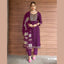 Premium Quality Vertican Suit with Embroidery, Lining & Dupatta