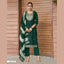Stylish Vertican Embroidery Salwar Suit Set with Exclusive Pocket Pant
