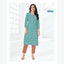 Teal Blue Floral Butta Print Cotton Kurti | Ethnic and Stylish