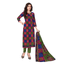 Checked Multicolour Round Neck Keyhole Kurta with Green Normal Pant and Dupatta