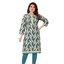 Budget Friendly U Neck Printed Cotton Kurta