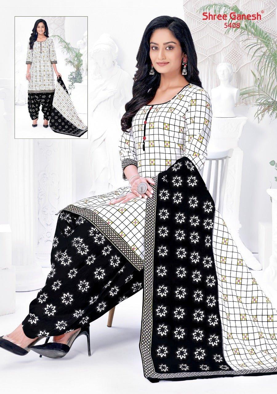 White Checked Top with Black Bottom and Dupatta. Premium Cotton Patiala Dress Material Sets. - Bavis Clothing White Checked Top with Black Bottom and Dupatta. Premium Cotton Patiala Dress Material Sets. - Bavis Clothing