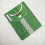 Women's U Neck Forest Green Printed Kurti with Side Pocket