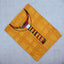Women's U Neck Carrot Orange Printed Kurti with Side Pocket