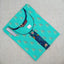 Women's Stylish U Neck Bright Turquoise Printed Kurti with Side Pocket