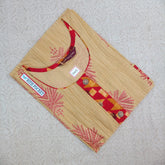 Women's Stylish U Neck Light Brown Printed Kurti with Pocket