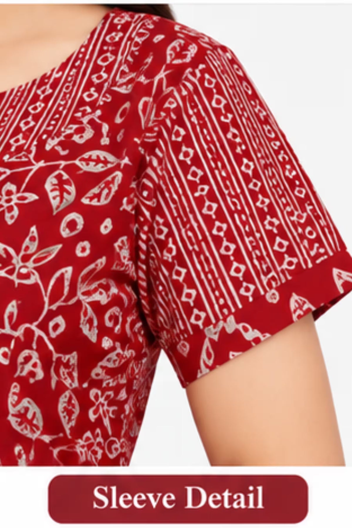 Pranjul 2077 Nighty - Sleeve Detail | Bavis Clothing