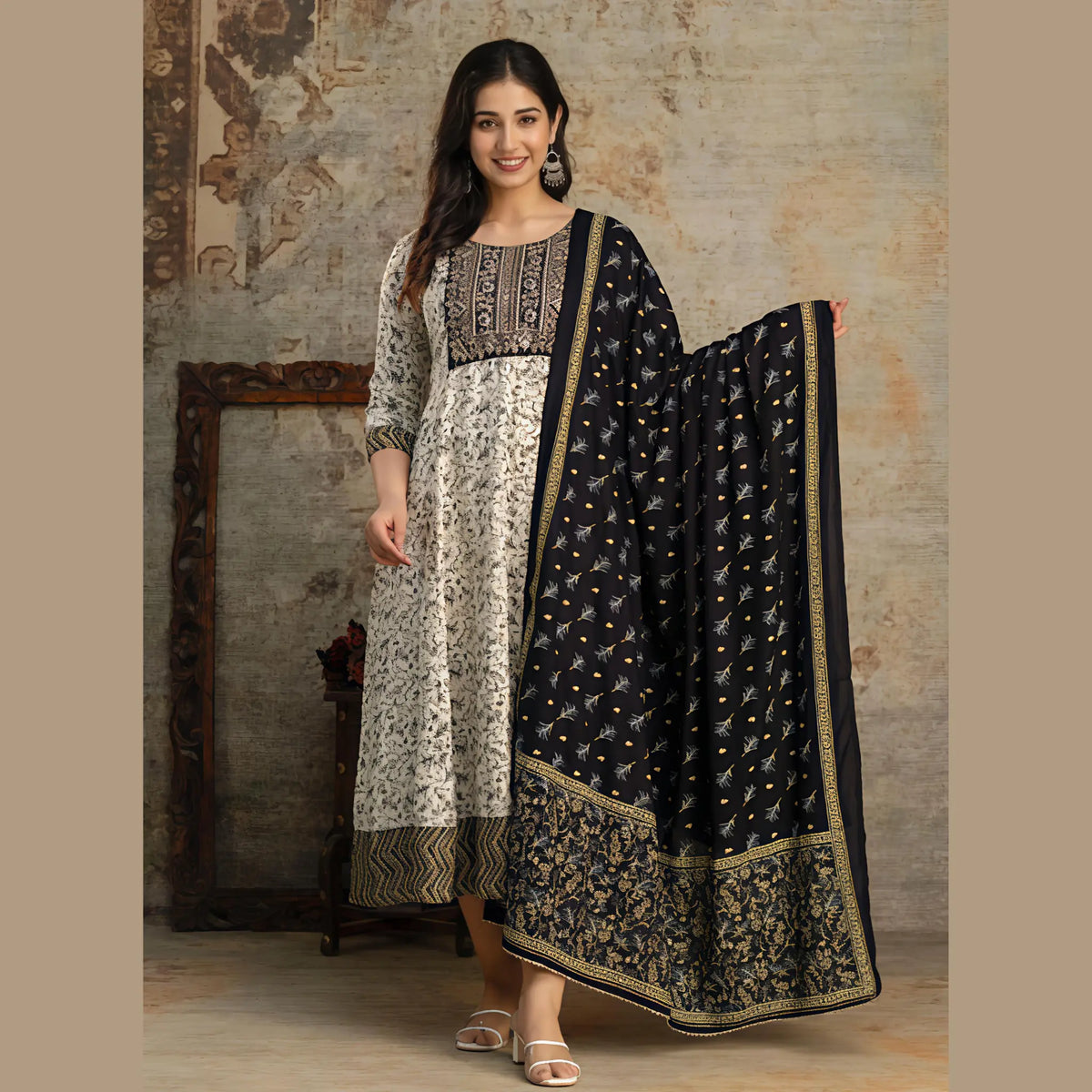 Anarkali with Dupatta 709B