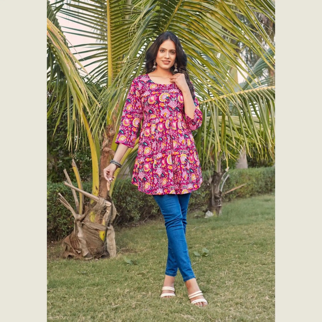 Aryaa Myra Cotton Short Tops 1003