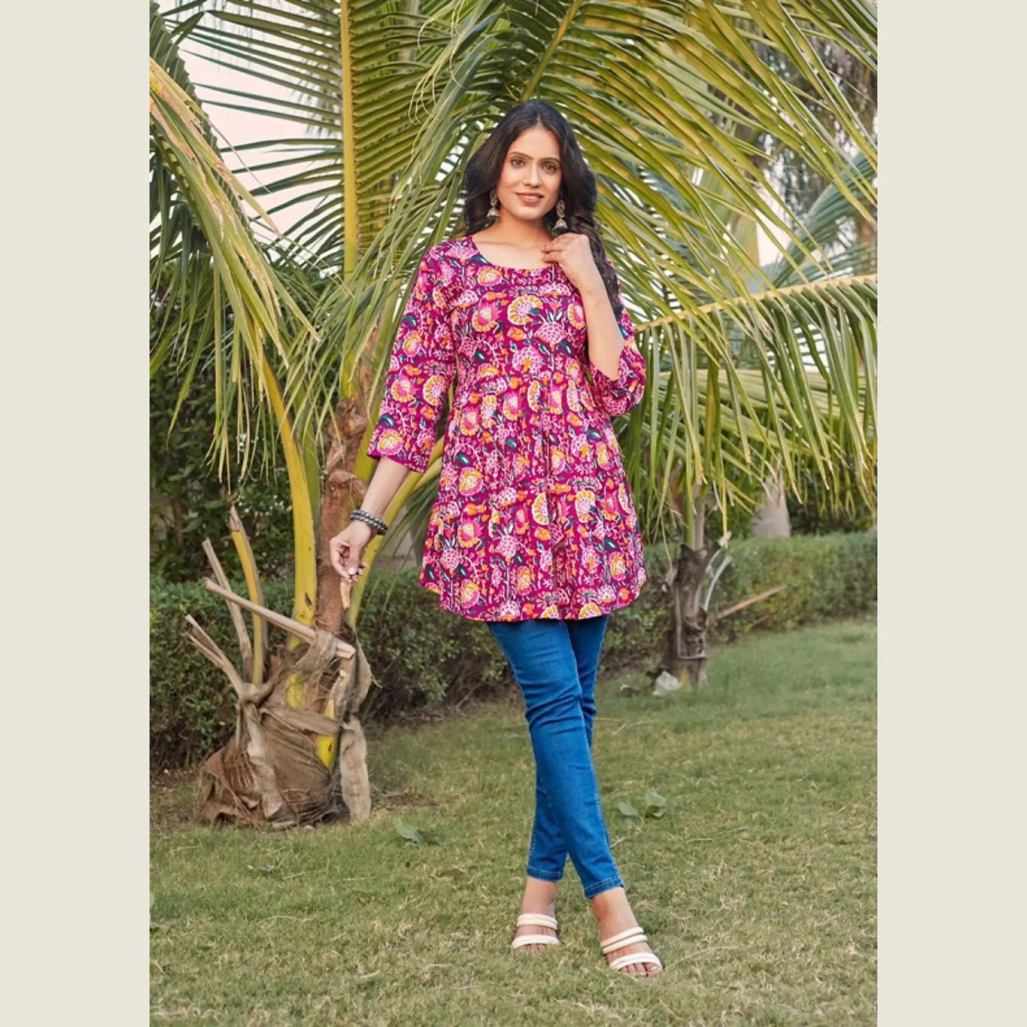 Aryaa Myra Cotton Short Tops 1003 Main image