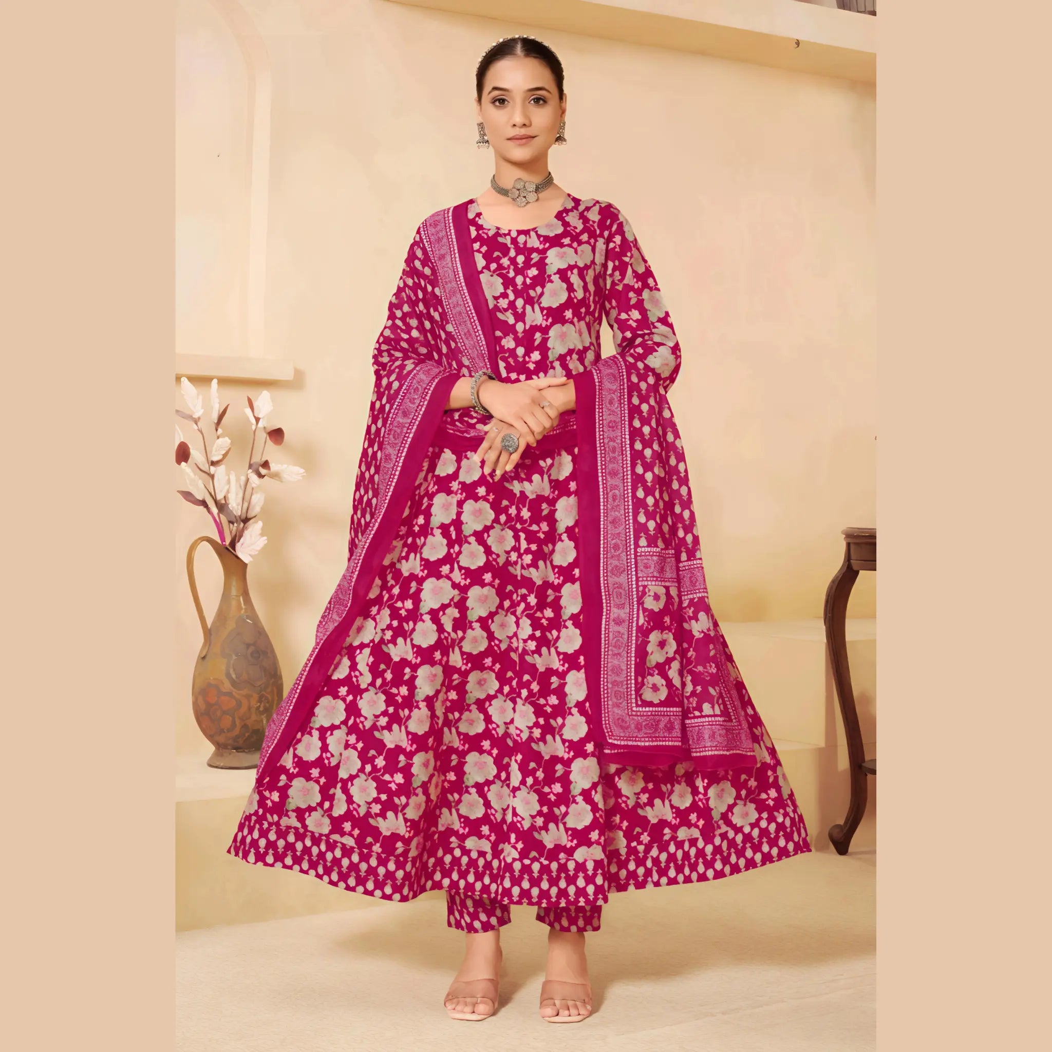 Ganpati Anarkali Readymade Salwar Suit Set Volume 9 Main image