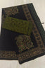 Black Cotton Saree with Contrast Blouse - CS02