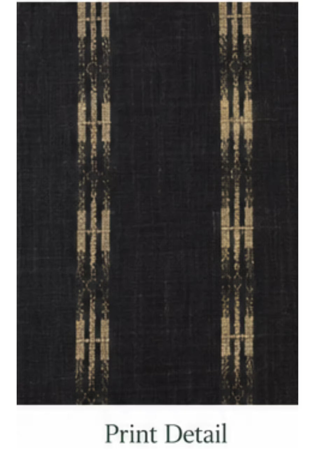 Print Detail - Black Cotton Straight Kurta Pant Set with Dupatta | Bavis Clothing