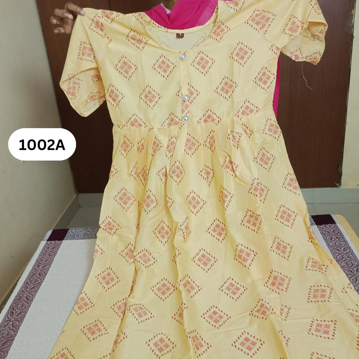 Butterscotch Yellow Flared Kurti | Radiant Style Main image