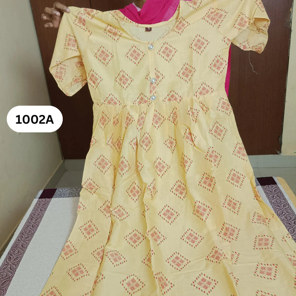 Butterscotch Yellow Flared Kurti | Radiant Style