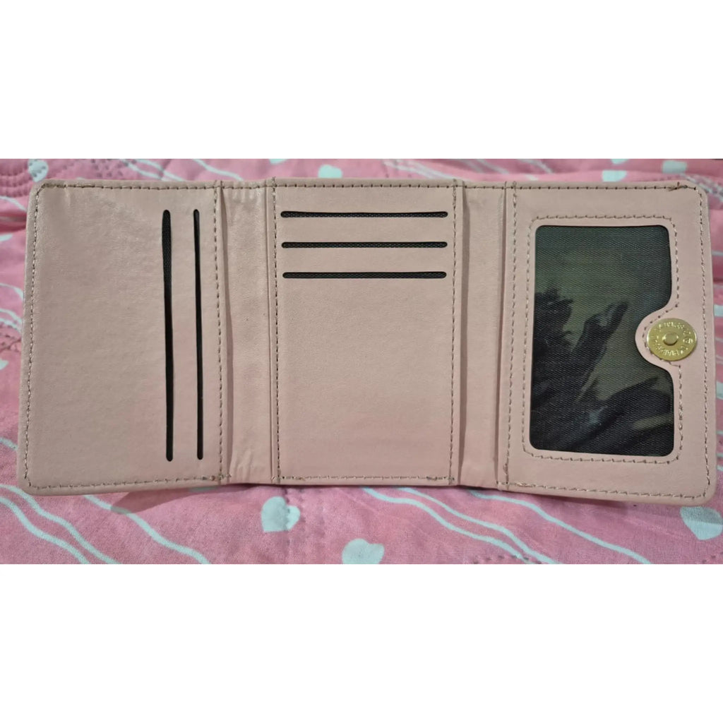 Cute Heart Print Mini Wallet for Women – Compact & Stylish