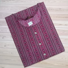 Casual Printed Straight Kurti in Cotton