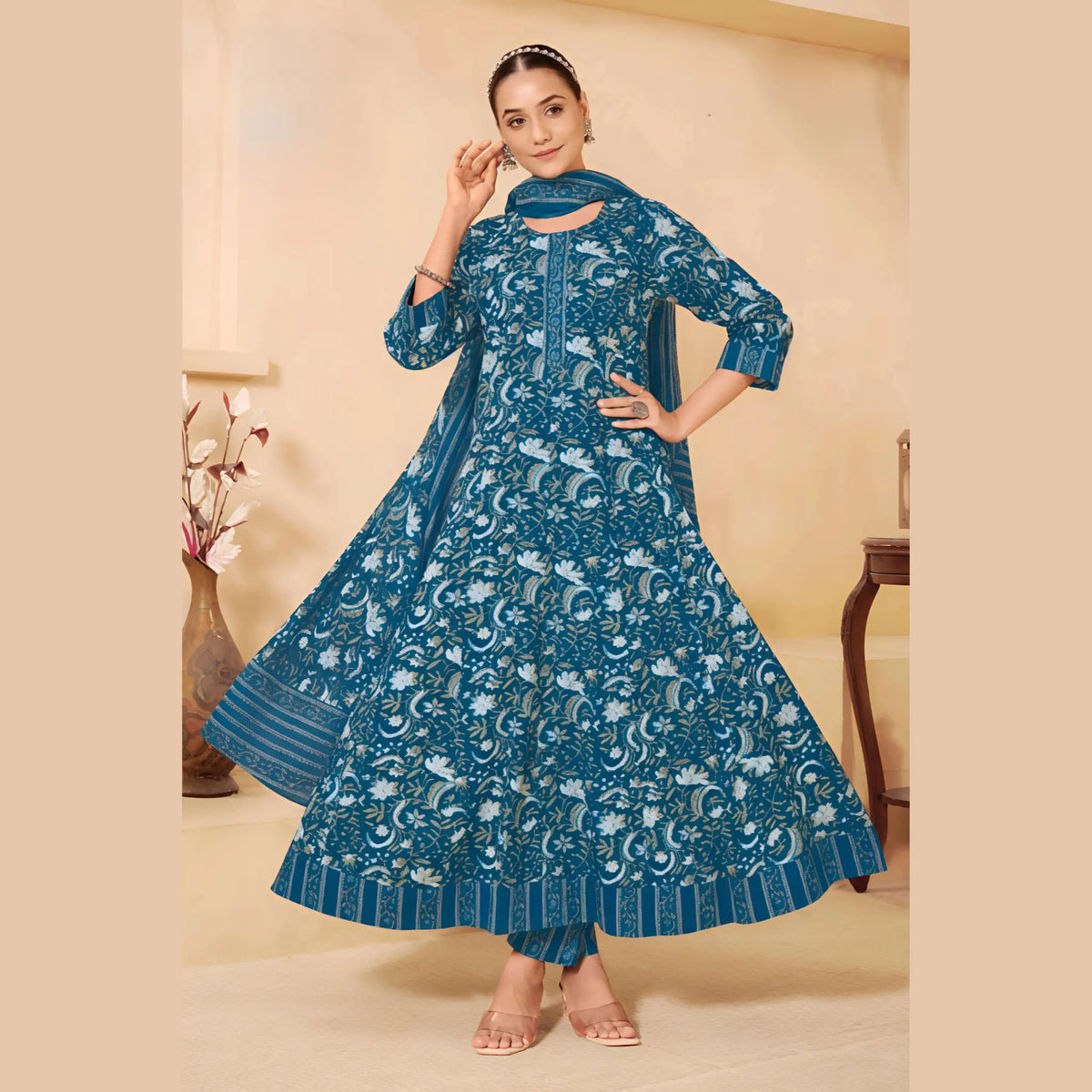 Ganpati Anarkali Readymade Salwar Suit Set Volume 9 Main image