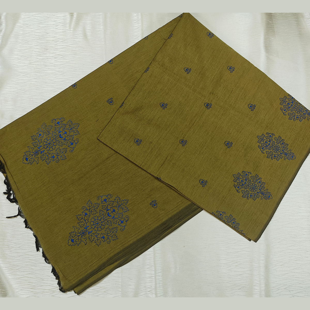 Cotton Saree with Embroidery Work - CS05
