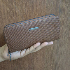 Double Compartment Wallet - 1591 - Brown
