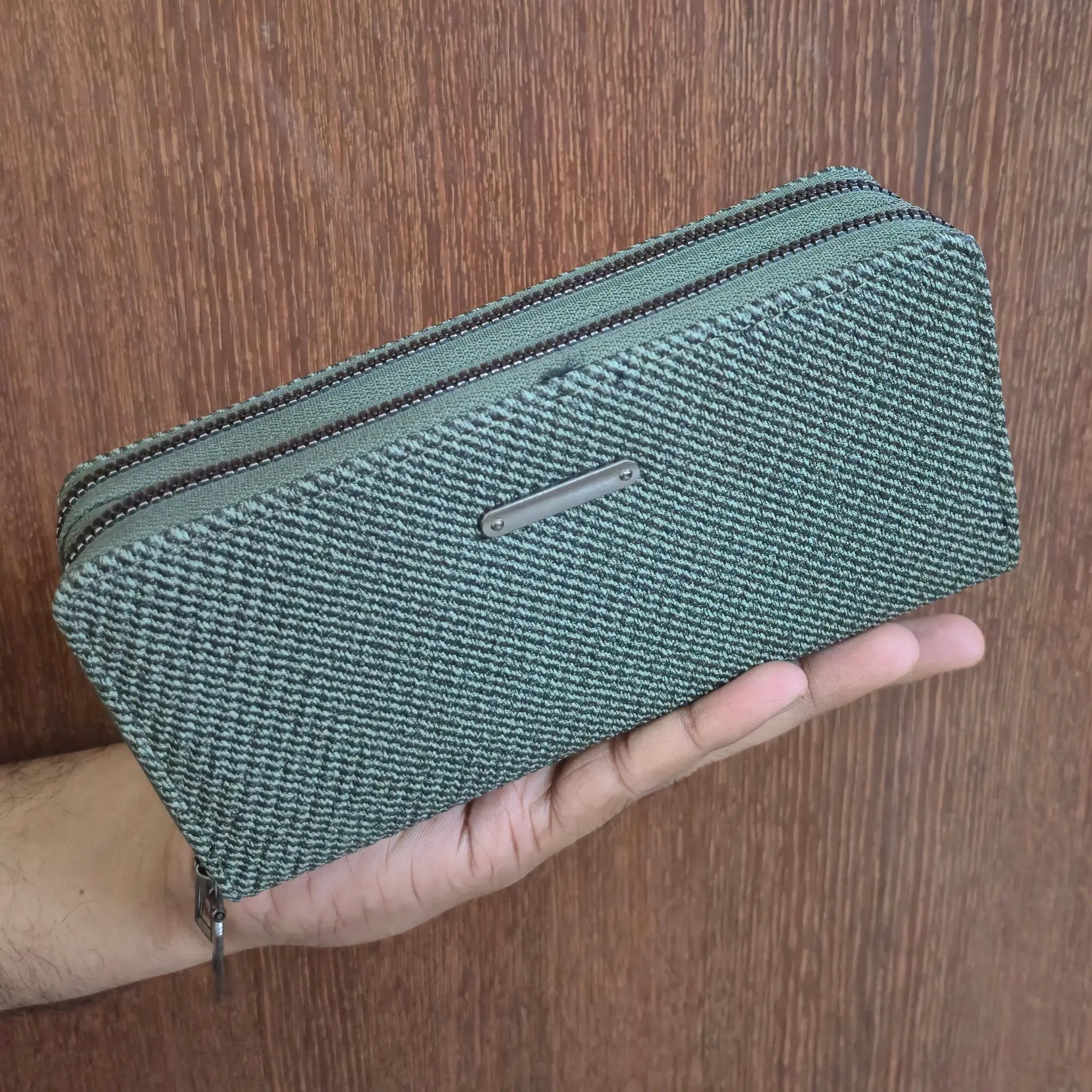 Double Compartment Wallet - 1591 - Green Main image