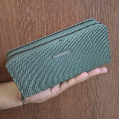 Double Compartment Wallet - 1591 - Green