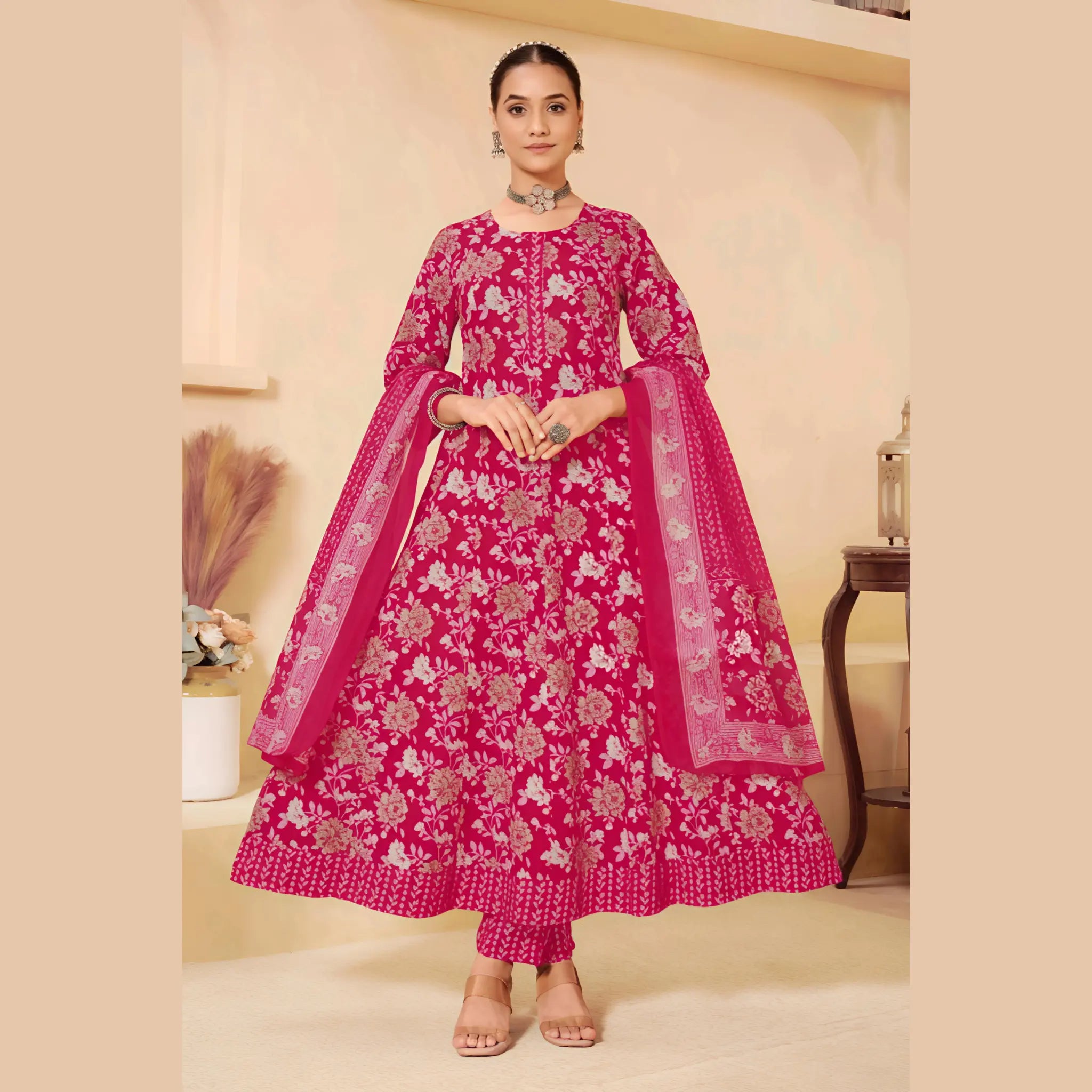 Ganpati Anarkali Readymade Salwar Suit Set Volume 9 Main image