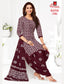 Ganpati Cotton Suit - Batik Print - Readymade Salwar Suit - Patiala Model - GB1306
