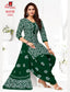 Ganpati Cotton Suit - Batik Print - Readymade Salwar Suit - Patiala Model - GB1313