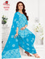 Ganpati Cotton Suit - Batik Print - Readymade Salwar Suit - Patiala Model - GB1315