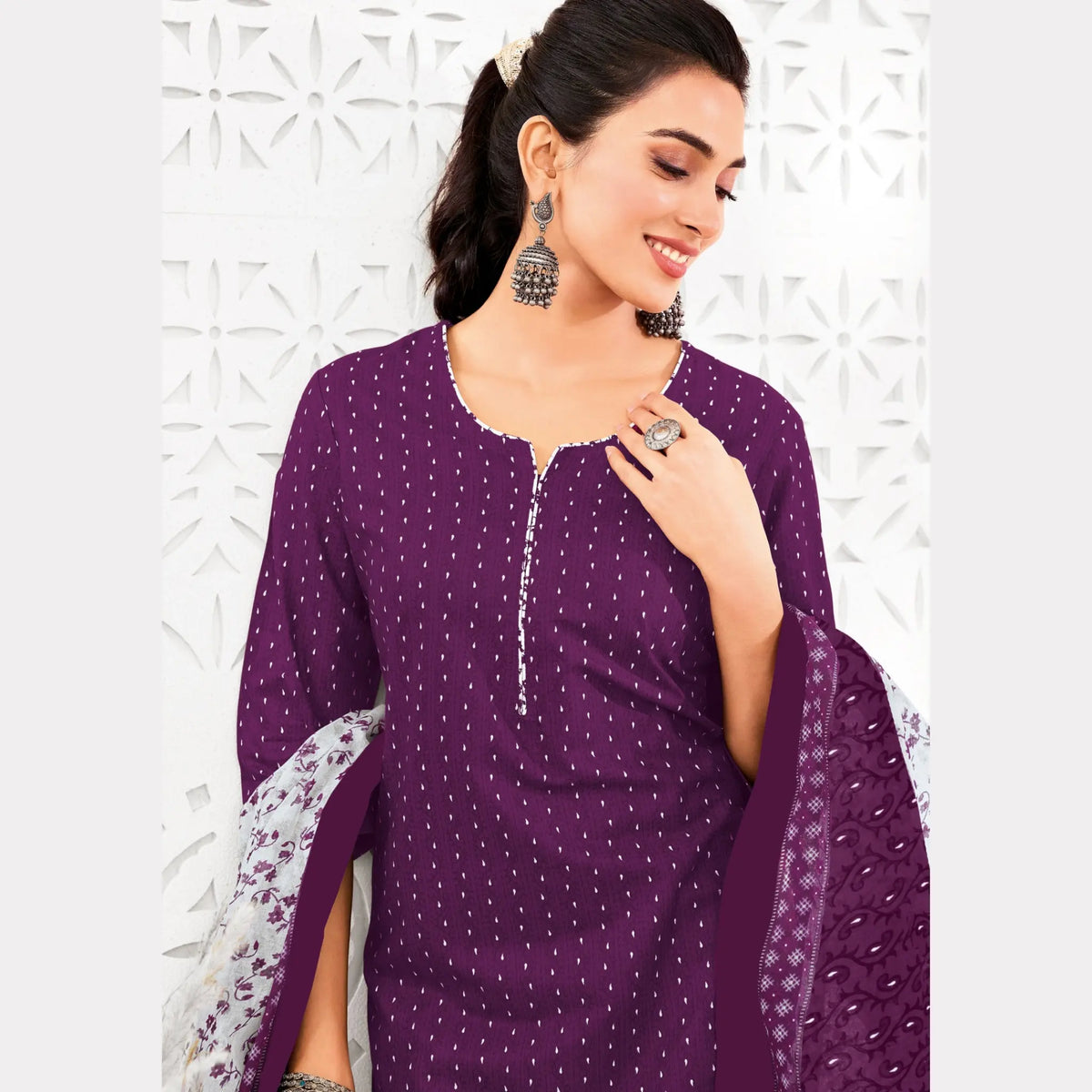 Ganpati Parul Readymade Pure Cotton Printed Kurti Set GP2532