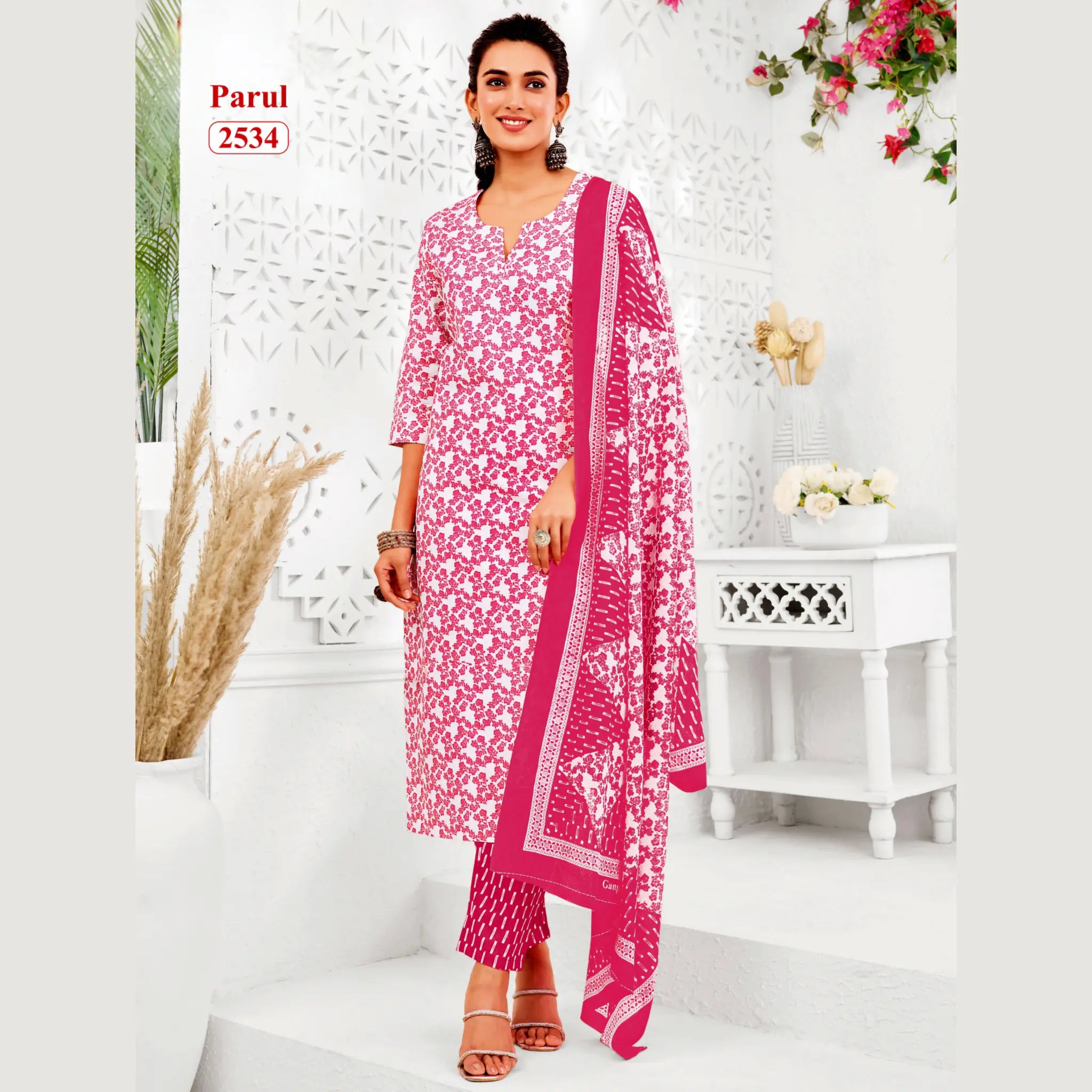 Ganpati Parul Readymade Pure Cotton Printed Kurti Set GP2534 Main image