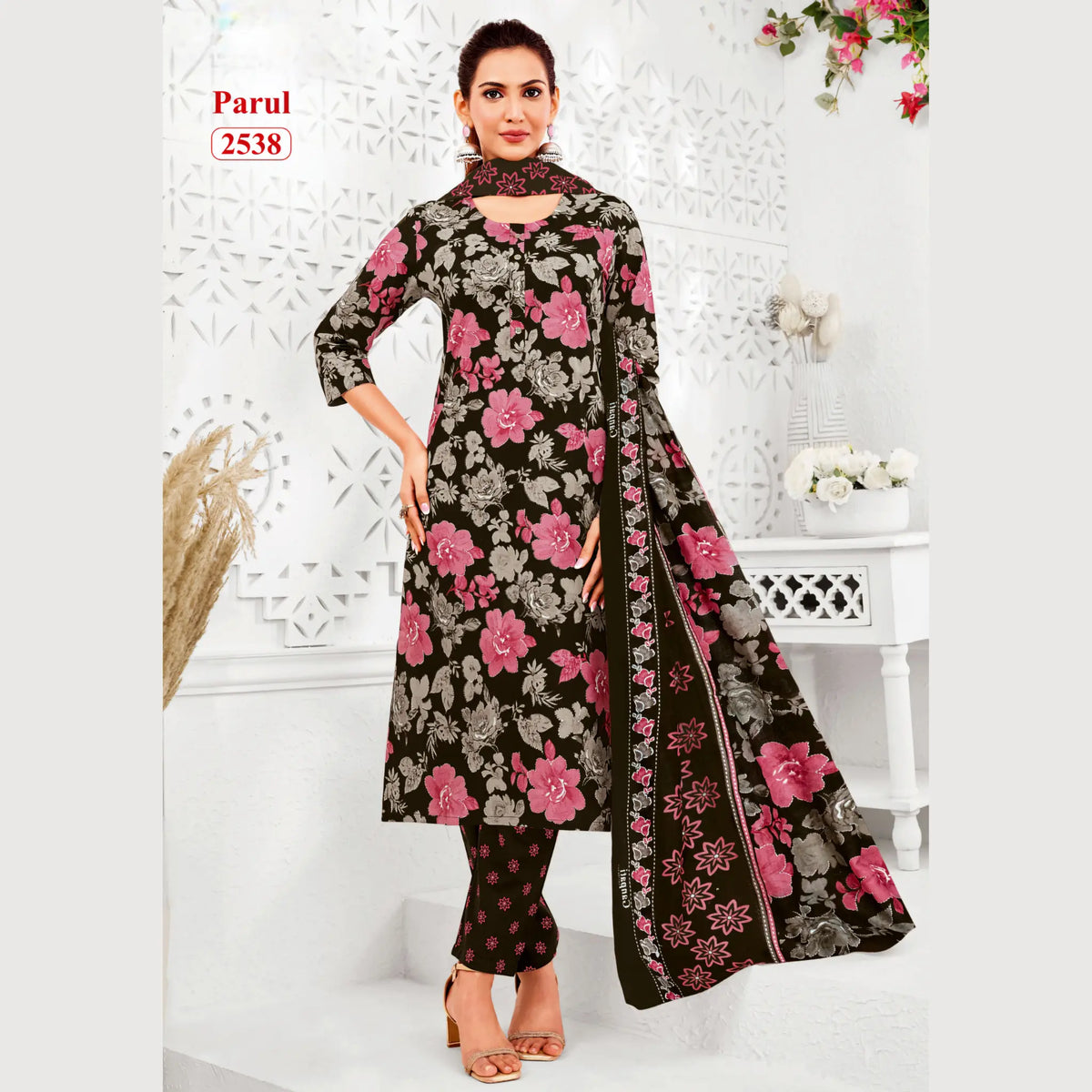 Ganpati Parul Readymade Pure Cotton Printed Kurti Set GP2538
