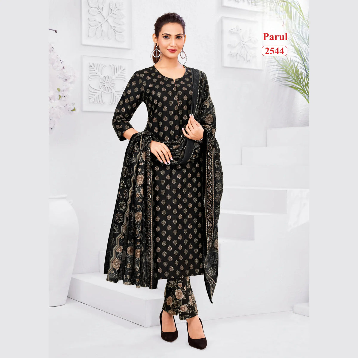 Ganpati Parul Readymade Pure Cotton Printed Kurti Set GP2544