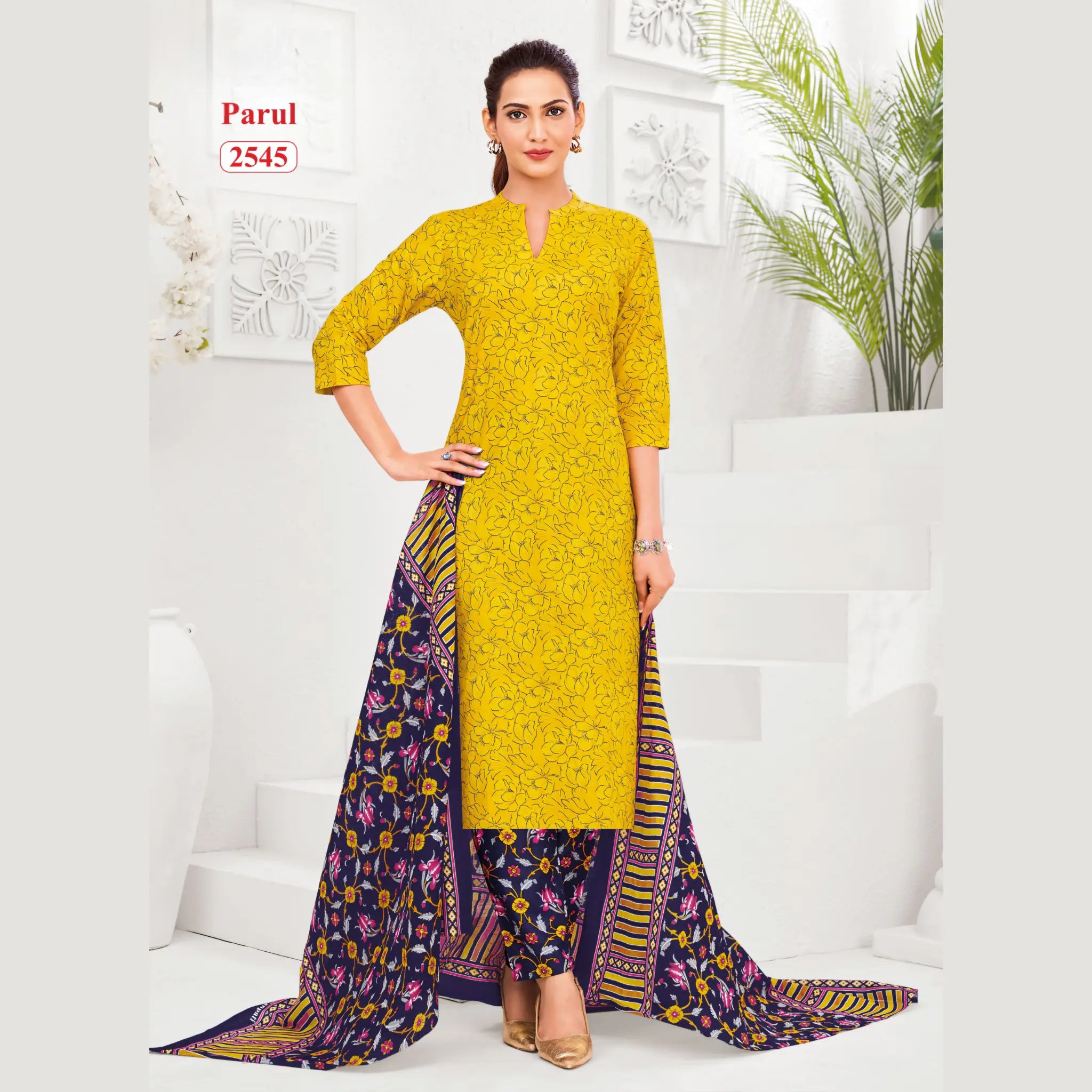 Ganpati Parul Readymade Pure Cotton Printed Kurti Set GP2545 Main image