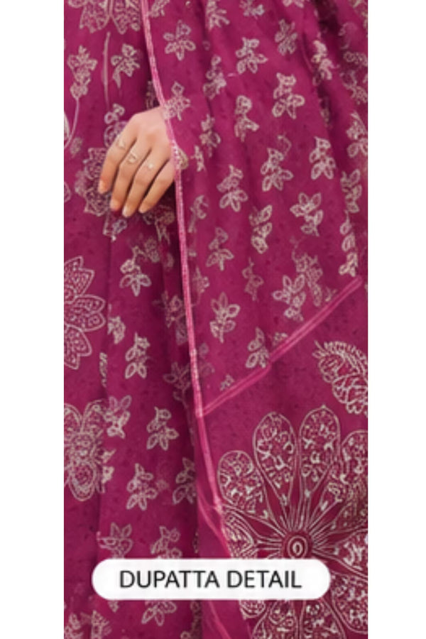 Dupatta Details - Ganpati - Jaipuri Special - Cotton Readymade Salwar Suit with Straight Pant and Dupatta - GJ356