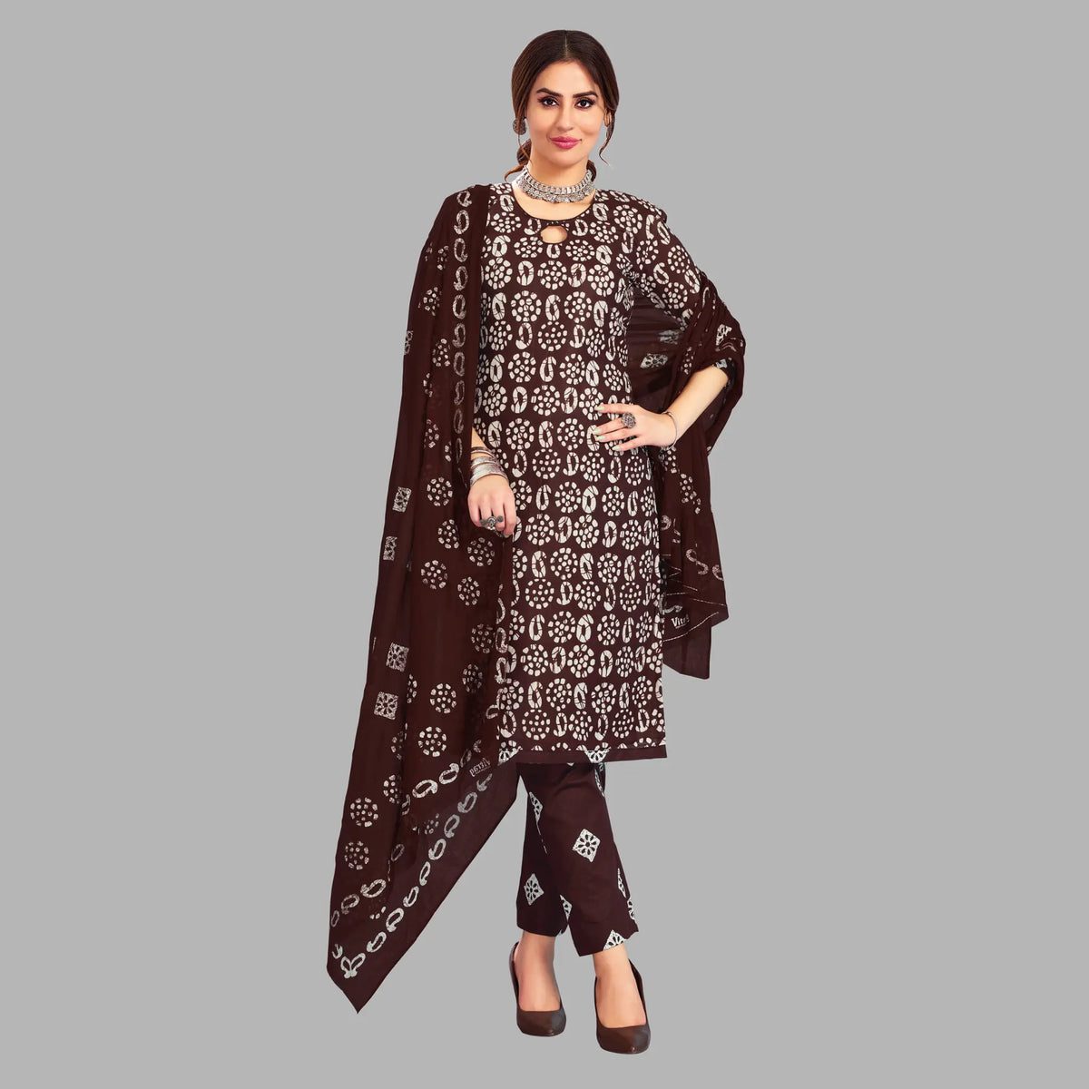Ganpati Batik Pant Vol-9 Kurti Pant With Dupatta - 903 Main image