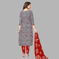 Ganpati Batik Pant Vol-9 Kurti Pant With Dupatta - 904