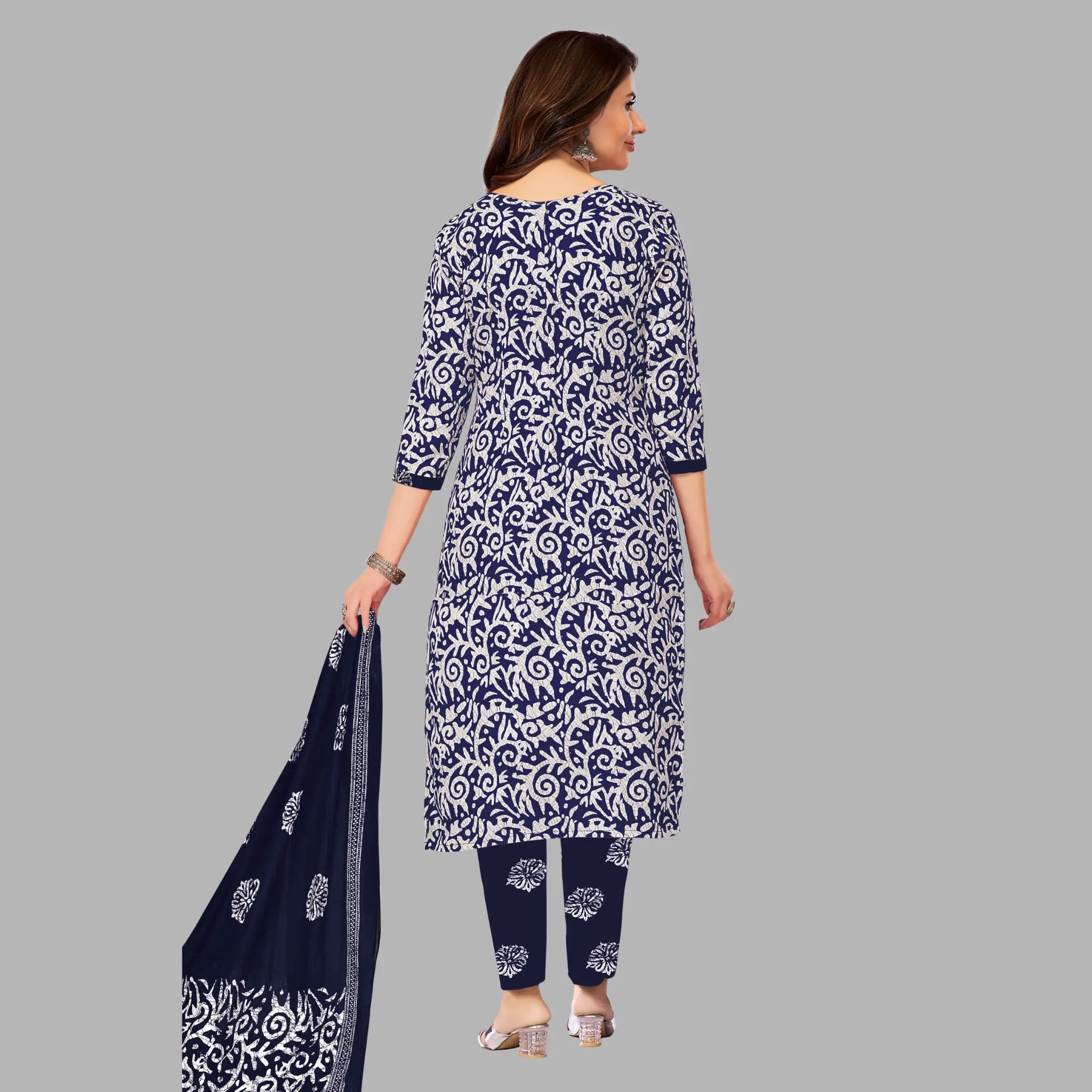 Ganpati Batik Pant Vol-9 Kurti Pant With Dupatta - 905
