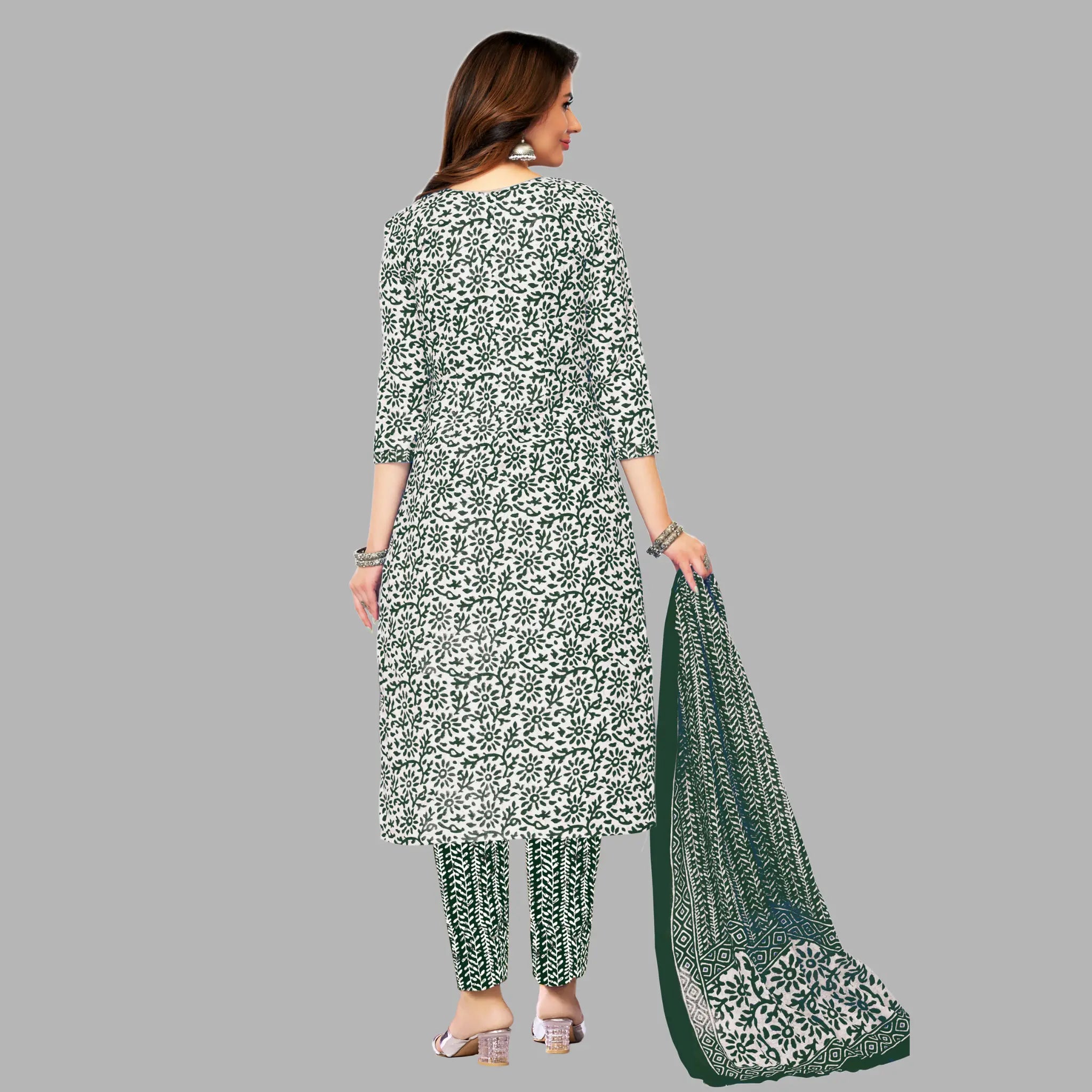 Ganpati Batik Pant Vol-9 Kurti Pant With Dupatta - 908