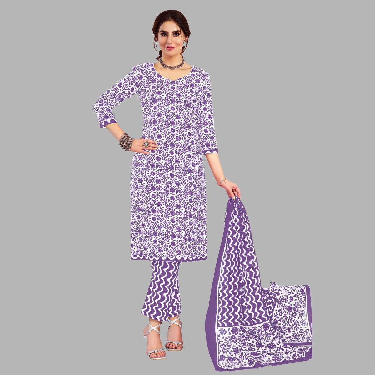 Ganpati Batik Pant Vol-9 Kurti Pant With Dupatta - 911 Main image