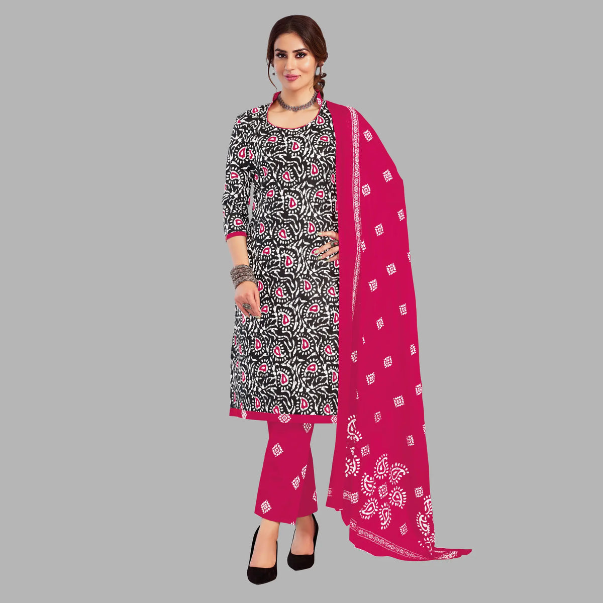 Ganpati Batik Pant Vol-9 Kurti Pant With Dupatta - 912 Main image