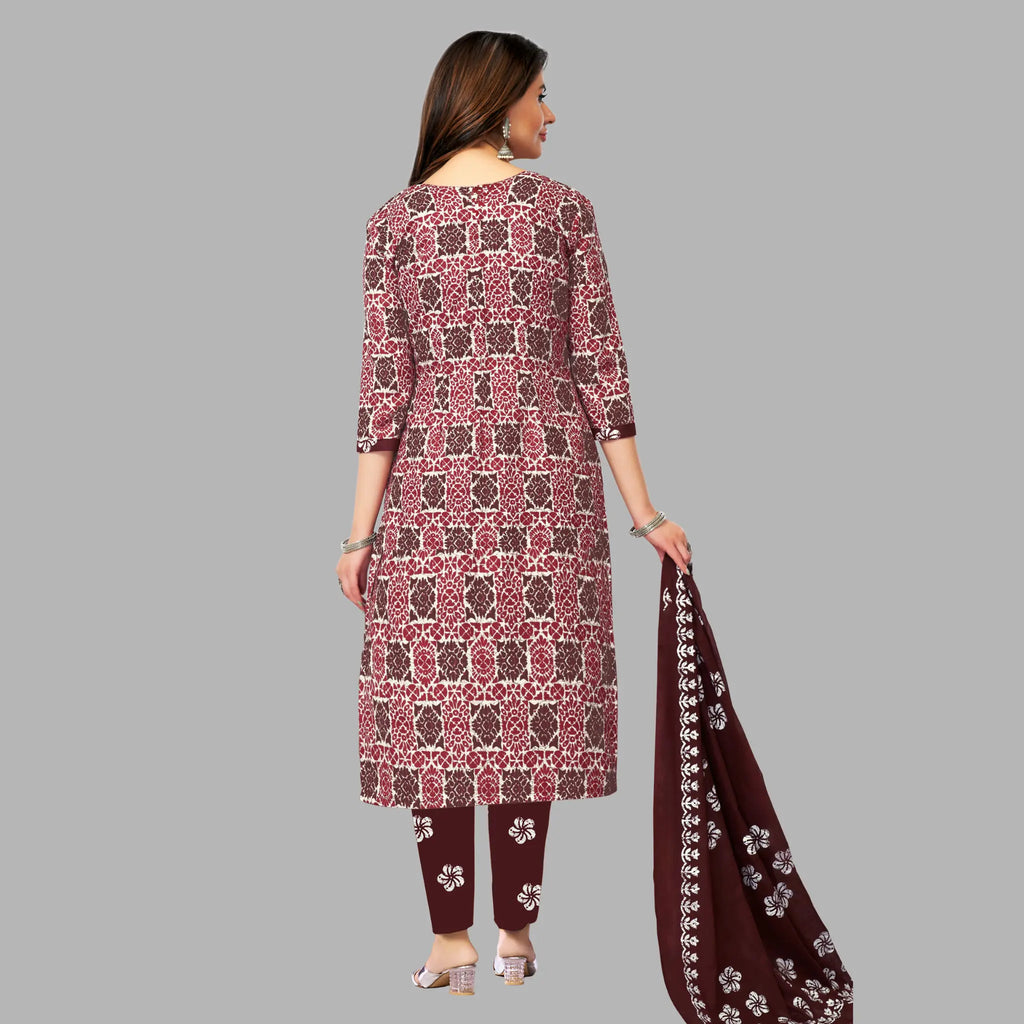 Ganpati Batik Pant Vol-9 Kurti Pant With Dupatta - 913