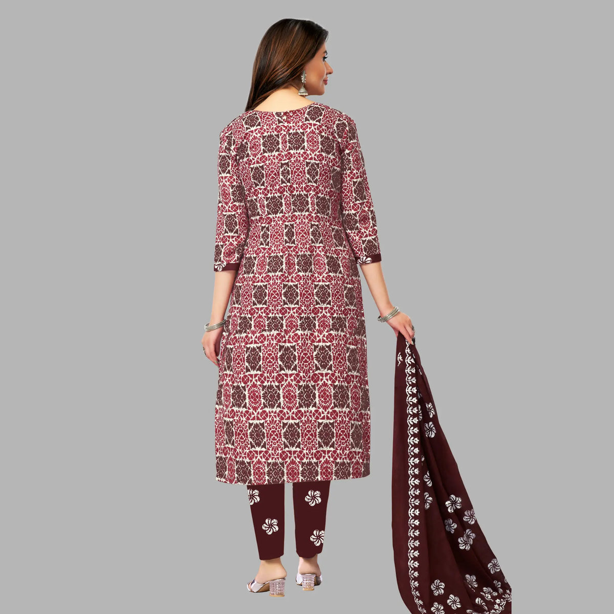 Ganpati Batik Pant Vol-9 Kurti Pant With Dupatta - 913